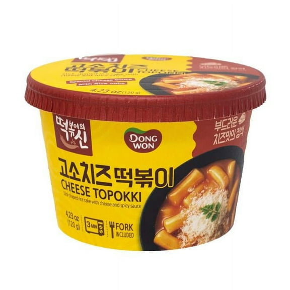4.23 oz Spicy Cheese Sauce Topokki Cup, Pack of 8