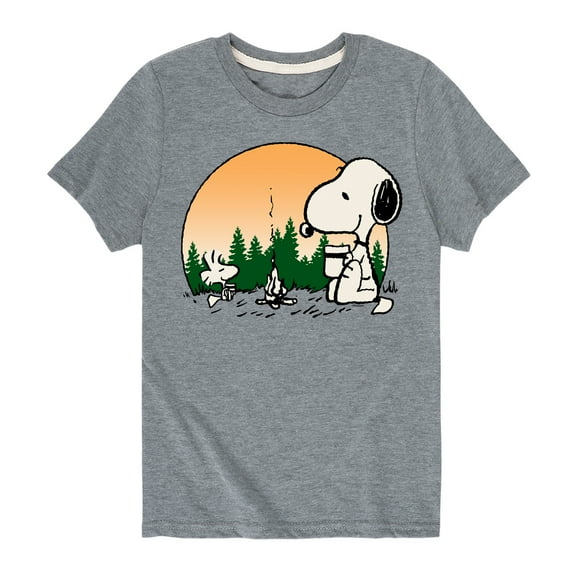 Peanuts - Campfire Mugs - Toddler & Youth Short Sleeve Graphic T-Shirt