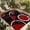 Red Black, variant on Black Red Outdoor Rug for Patio/Deck/Porch, Non-Slip Large Area Rug 5 x 8 Ft, White Circle Geometric Abstract Texture Indoor Outdoor Rugs Washable Area Rugs, Reversible Camping Rug Carpet Runner