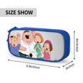 thumbnail image 3 of Animated Family Guy Pencilcase Large Capacity Pencase Double-layer Pen Bag Stationery Pouch Organizer Office Supplies Pencil Case, 3 of 8