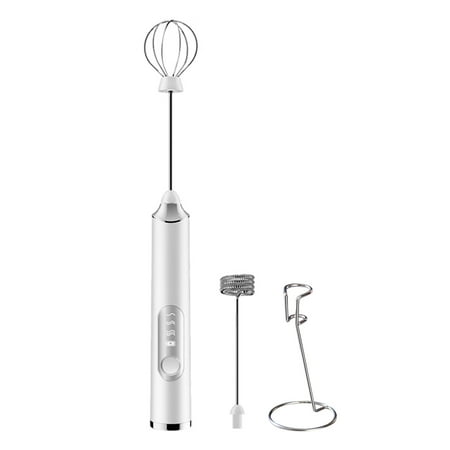 

Electric Milk Mixer | Whisk Juice Frother with Ergonomic Handle | Removable Milk Foamer Coffee Blender for Frappe Latte Matcha