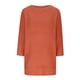 thumbnail image 5 of Suéteres Umfun para mujer, sueltos, informales, de punto, lisos, estampados, cuello redondo, manga 3/4, suaves al tacto, ligeros, naranja, XL, 5 of 5