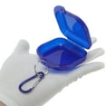 thumbnail image 3 of Unique Bargains 1 Pc Braces Box with Buckle Compact Braces Storage Box Clear Dark Blue, 3 of 5