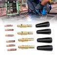 thumbnail image 3 of Welding Gas Diffuser, Heat Resistant Flux Core Gasless Nozzle 48 Pcs Set  for MIG Welder, 3 of 7
