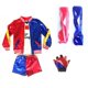 thumbnail image 3 of Traje de cosplay de Harley Quin de 6 piezas Traje de cosplay de Halloween para adultos y niños, 3 of 4