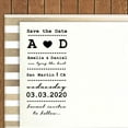 thumbnail image 2 of Printtoo Personalized Blue Self Inking Tying The Knot Favor Stamp Custom Save The Date Rubber Stamper-68 x 30 mm, 2 of 6