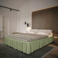thumbnail image 4 of Solid Color Bedding Elastic Bed Apron Proof Bedspread Non Bed Skirt *Mint Green Protective Films for Cat Furniture, 4 of 7