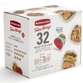thumbnail image 2 of Rubbermaid TakeAlongs Food Storage Containers, Ruby, 32-Piece Lunch and Meal Prep Set, 2 of 5