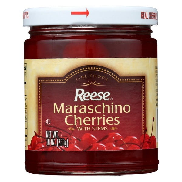 Reese Red Maraschino Cherries With Stems Case Of 12 10 Oz. by