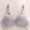 thumbnail image 6 of UDAUDU Push Up Lace Bra for Women Underwire Plunge Full Coverage Bras Comfortable Support Every Bra Gray 38B, 6 of 6