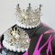 thumbnail image 5 of Corona de casco/Accesorio decorativo de cristal, bonito y reutilizable/Apto para snowboard Perla blanca, 5 of 8