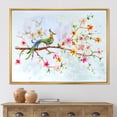 thumbnail image 2 of Designart 'Little Bird Sitting On Blooming Branch' Traditional Framed Canvas Wall Art Print, 2 of 5