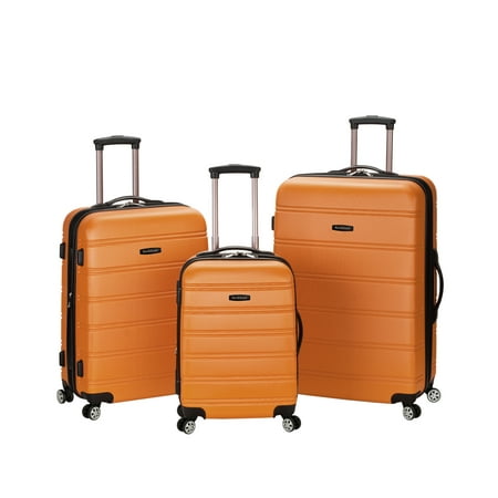 Rockland Luggage Melbourne 3 Piece Hardside Luggage Set
