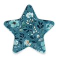 thumbnail image 2 of Star Shaped Energy Saving Night Light Living Room Night Light, Bedroom Night Light, Corridor Night Light, Study Night Light Cartoon Teal Flowers Seamless, 2 of 6