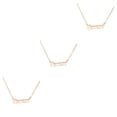 thumbnail image 1 of Collar de la amistad Sonducket con letra del signo del zodiaco doce colgante elegante y cómodo oro rosa Geminis, 1 of 6