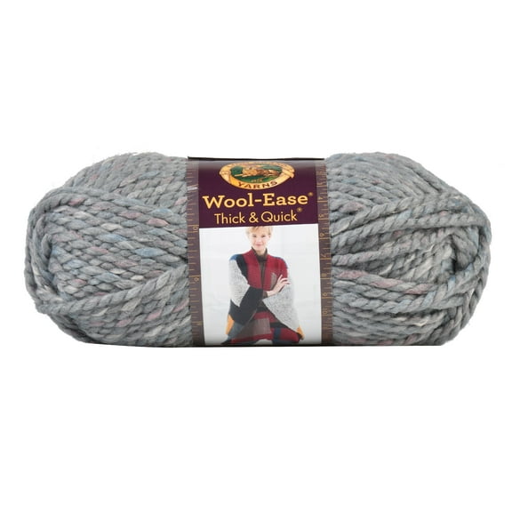 Lion Brand Wool-Ease Thick & Quick Yarn-Storm Front