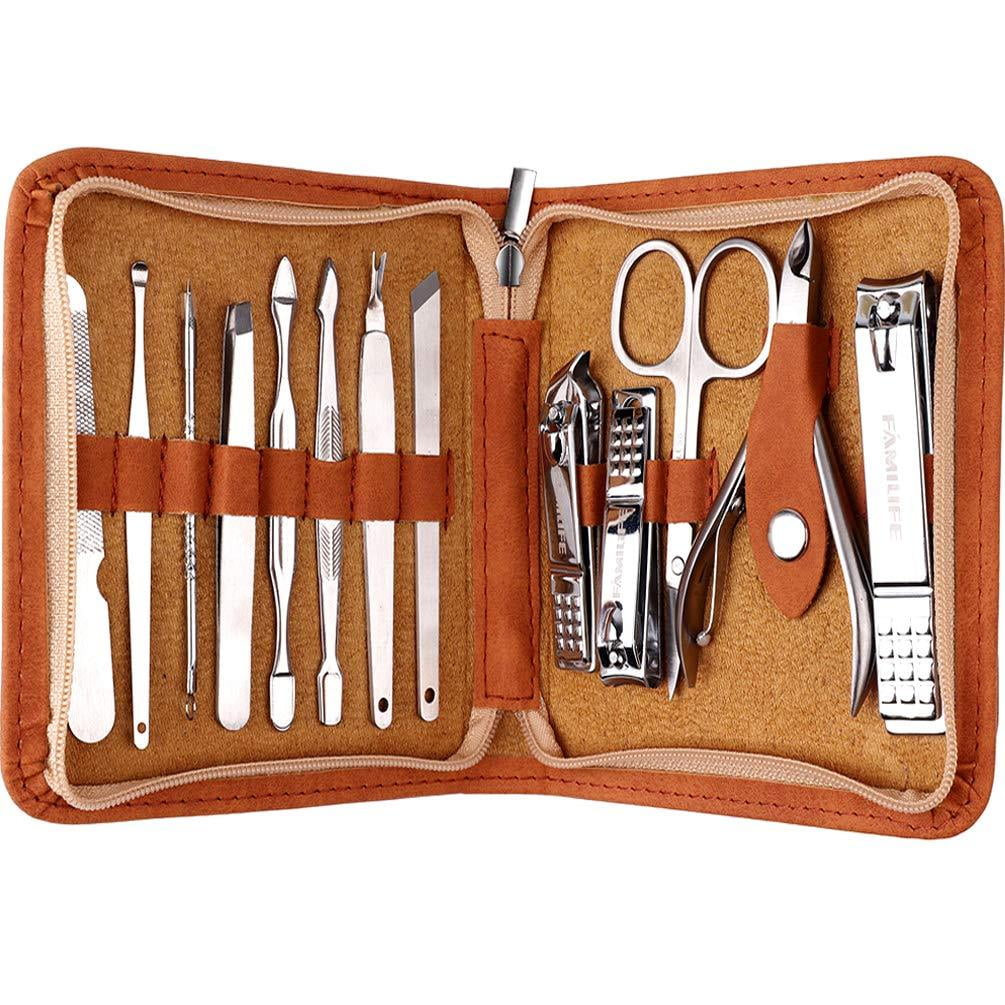 FAMILIFE F03 Manicure Set Pedicure Kit Nail Clipper Set 13pcs 