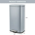 thumbnail image 7 of Arlopu 8 Gallon Stainless Steel Trash Can, Kitchen Step Trash Can with Foot Pedal & Soft Close Lid for Bathroom, Home, Office, 7 of 7