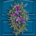 thumbnail image 6 of ufehgfjh Up to 60% off, Holiday Decorations, Purple Decorative Ring Clove Hyacinth Hydrangea Macrophylla Big Leaf Colorful Spring And Summer Garland Home Decoration Clearance, 6 of 6