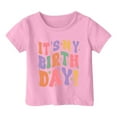 thumbnail image 3 of Birthday Girl Themed Toddler Party T Shirt Cute Printed Tee For Little Girls Celebration Outfit, 3 of 3