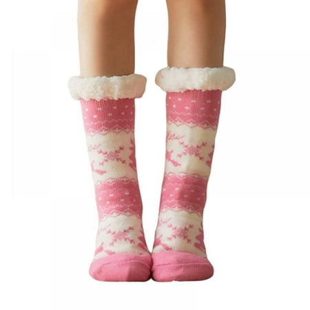 

Women Slipper Fuzzy Socks Fluffy Cozy Cabin Warm Winter Soft Thick Comfy Fleece Non Slip Home Socks