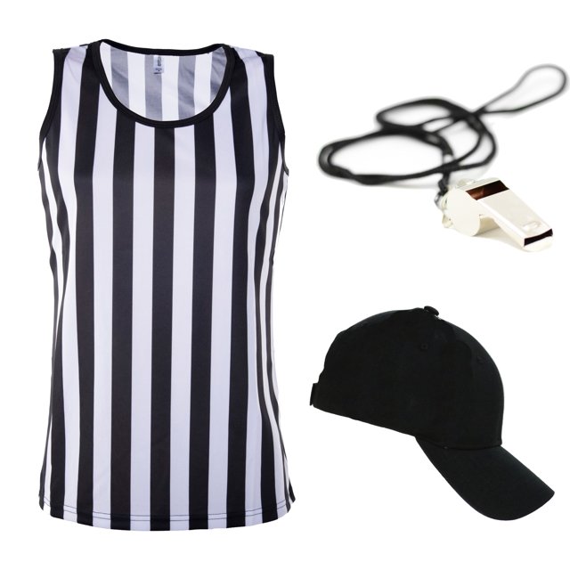 Referee Tank Top for Women Referee Uniform Top for Waitresses