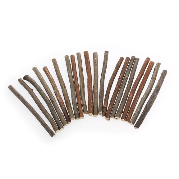Toyvian 20-Piece Assorted Sticks for Wedding, Holiday, and Home Decoration Crafts