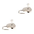 thumbnail image 3 of Riwesomey Heart Shape Lock Adorable Solid Color Cabinet Drawer Home Replacement Padlock Locking Key with Tool Decorative Wardrobe plata 2Conjunto, 3 of 6