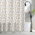 thumbnail image 2 of Easter Bunny Shower Curtain Set, Waterproof Shower Curtains for Bathroom, Watercolor Rabbits Spring Modern Washable Fabric Cloth Bath Curtain for Bathtub Decoration with Hooks 54x78 Inches, 2 of 9