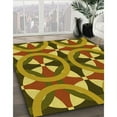 thumbnail image 2 of Ahgly Company Indoor Round Patterned Bee Yellow Area Rugs, 4' Round, 2 of 6