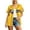 Yellow, variant on Womens Workout Tops T Shirts Star Baseball Patriotic Independence Day Usa Casual Trendy Shirts