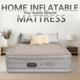 thumbnail image 1 of Twin Air Mattress, 18'' Raised Inflatable Bed with Built-In Electric Pump, Quick Blow Up Mattresses for Camping, Portable Bed for Home & Guests, Gray, 1 of 11