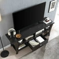 thumbnail image 2 of 60 - 69 Inch TV Stand, Square Metal Handle and Open Design / Light - weight Media Solution, 2 of 2