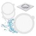 thumbnail image 2 of Pebbuoy 30Pcs Drain Hair Catcher Prevent Clogs Easy Install Biodegradable Sewer Filter Mesh Stickers Adhesive Sink Stopper for Shower Bathtub Keep Drains Clear, 2 of 7