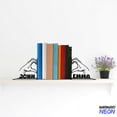 thumbnail image 3 of Handmadetneonsign Heart Hands Metal Bookends, Name Bookend, Hand Table Bookshelf Decor, Book Lover Gift 80134, 3 of 4