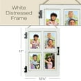 thumbnail image 3 of Excello Global Products EGP-HD-0140 Vintage Farmhouse Window Collage Picture Frames, Rustic Distressed Wall Hanging Wooden Picture Frames, Holds Four 4" x 6" or 5" x 7" Photos, White, 3 of 5