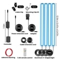 thumbnail image 5 of Gliztech Black Shelf Lights, LED Bookcase Lighting, RGB Dimmable Under Shelf Lighting for Bookshelf, Display Case, Cabinets with App, Remote, Memory Function (4Pack 12In), 5 of 8