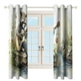 thumbnail image 3 of Raccoon Playing Guitar Modern Window for Living Room Curtains for Child Bedroom Kitchen Decor Blinds Drapes, 3 of 7