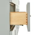 thumbnail image 5 of Ariel Hamlet 67 Inch Double Oval Sink Vanity With White Quartz Countertop W/ 1.5 Edge In Grey, 5 of 11