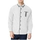 thumbnail image 2 of pstuiky Camisas de manga larga abrigadas para hombre, Camisa de manga larga con cuello vuelto para hombre, informal, holgada, a la moda, con bolsillos y botones, de color liso camisetas de hombre s, 2 of 6