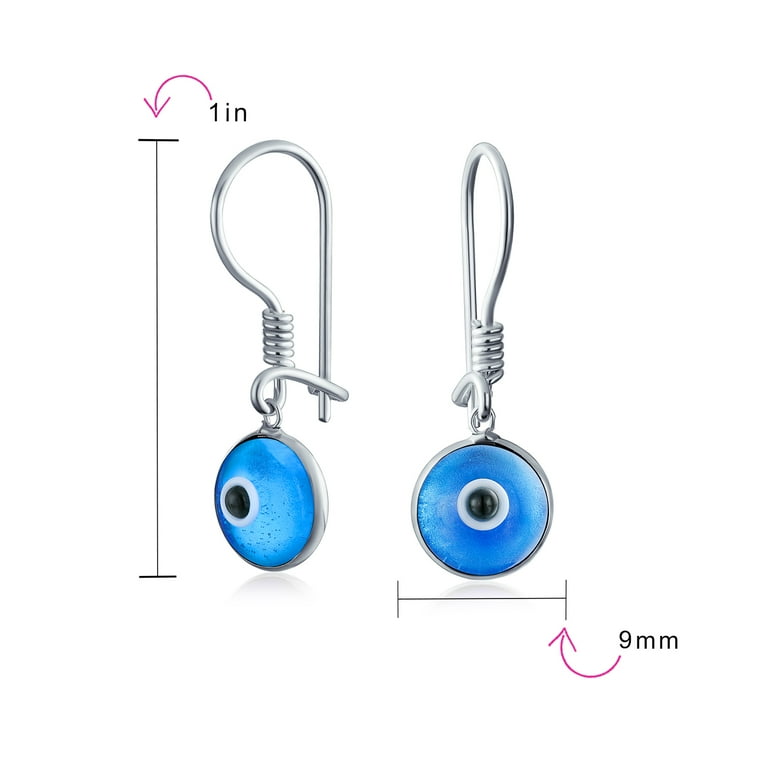 Evil eye deals dangle earrings