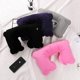 thumbnail image 2 of Almohada de viaje inflable JAMW en forma de U rosa Sencillez, 2 of 5