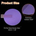thumbnail image 2 of Uxcell 5pcs Watch Glass Screen Protector 35mm 9H High-Alumina Tempered Glass Anti-Blue Light HD Round Smart Watch Dial Crystal Face Protective Film with Dust Removal Sticker, 2 of 7
