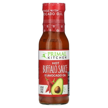 Primal Kitchen, Buffalo Sauce, Hot, 8.5 oz Pack of 3