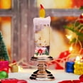 thumbnail image 5 of Christmas Exquisite Flameless Candles Liquid-Filled with Christmas Theme Figurine Inside Transparent LED Electric Candles Warm Glow Handheld & Portable Battery Operated Winter Home Decor for Holidays, 5 of 7