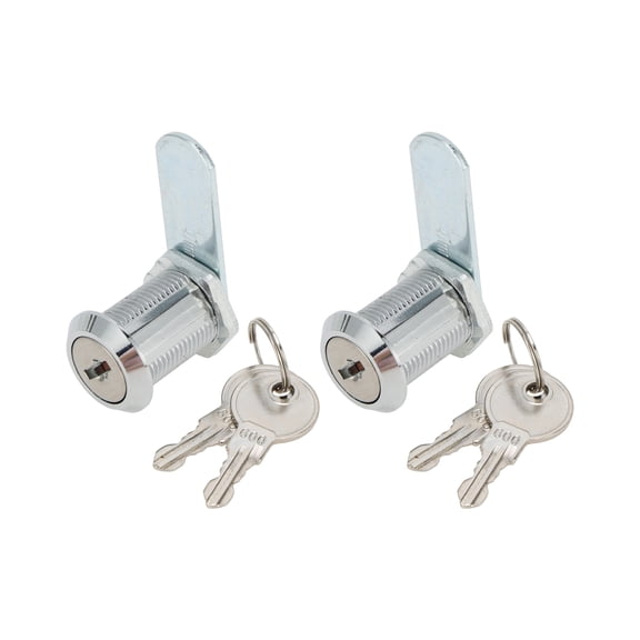 Unique Bargains Cam Locks RV Storage Lock with Keyed Alike 1 " Cylinder Fits 3/4 " Max Door Thickness for RV Compartment Camper Trailer Cabinet and Toolbox