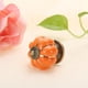 thumbnail image 1 of Pomos de puerta de cerámica de calabaza vintage, armario, cajón, armario, tirador naranja, 1 of 8