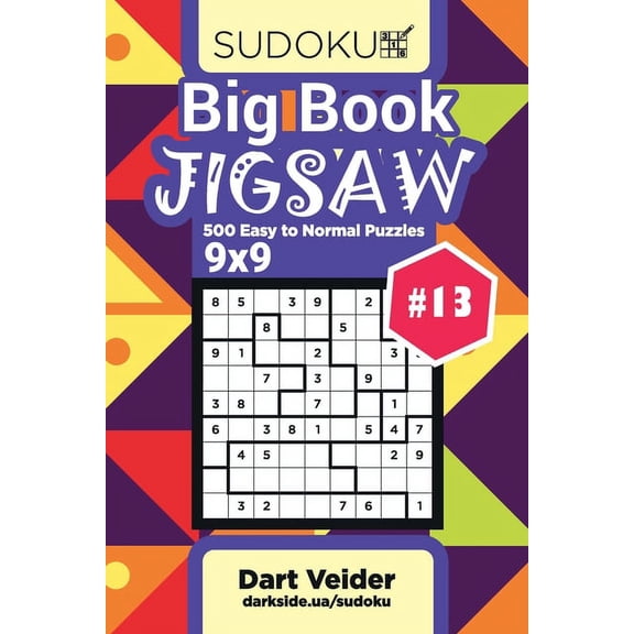 Big Book Sudoku Jigsaw - 500 Easy to Normal Puzzles 9x9 (Volume 13)
