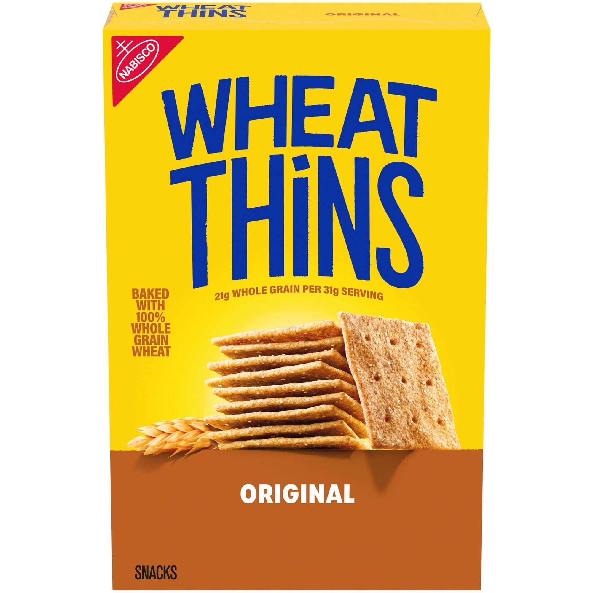 WHEAT THINS Original Snacks, Whole Grain Wheat Crackers, Snack Crackers, 8.5 oz