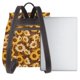 thumbnail image 3 of Disketp Vintage Wood Grain Sunflower B Mochila de Cuero para Mujer, Bolso de Espalda Antirrobo con Estilo para Viaje, Trabajo y Uso Diario, 3 of 4